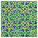 Search for blue and yellow floral fabric Green