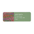 Search for flower photo return address labels Colourful