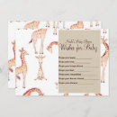 Search for safari games baby shower invitations Giraffe