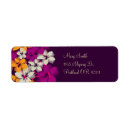 Search for hibiscus return address labels Purple