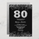 Search for platinum birthday invitations Silver