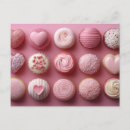 Search for pink cupcake postcards Heart