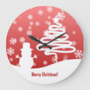 Search for holiday snowman clocks Snowflake