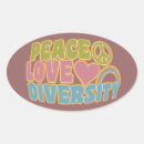 Search for love and peace stickers Cool