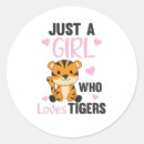 Search for tiger girl stickers Cute