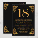 Search for retro 18th birthday invitations Elegant