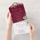 Search for fall winter wedding invitations Burgundy