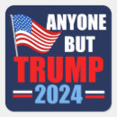 Search for anyone but trump stickers Political