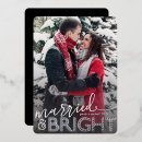 Search for married and bright christmas cards Typography