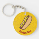 Search for fast food key rings Hot dog