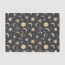 Search for moon and stars tissue paper Black