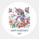 Search for unicorn valentine stickers Cute