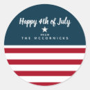 Search for blue and red stripes stickers Happy 4th of july