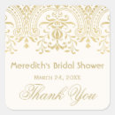 Search for damask bridal shower stickers Ivory