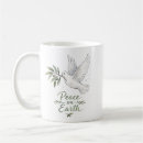 Search for peace on earth mugs Religious christmas