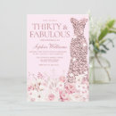 Search for rose gold 30th birthday invitations Blush