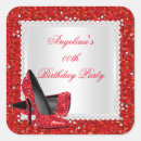 Search for girls womans birthday party stickers Glitter
