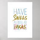 Search for skills posters Motivational