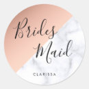 Search for metallic copper stickers Bridal shower