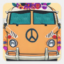 Search for hippie van stickers Retro