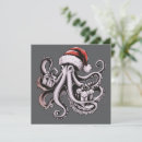 Search for octopus christmas cards Santa claus