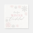 Search for silver glitter napkins Snowflakes