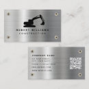 Search for heavy equipment operator business cards Excavator