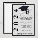 Search for silver graduation invitations Black
