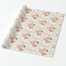 Search for vintage pink santa wrapping paper Cute