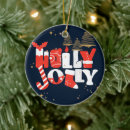 Search for holly jolly christmas tree decorations Santa