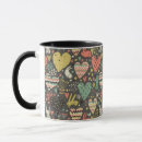 Search for love heart pattern mugs Background