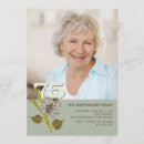 Search for 75 year old birthday invitations 75th
