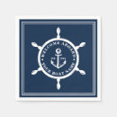 Search for nautical napkins Welcome aboard
