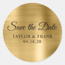 Search for gold save the date stickers Elegant
