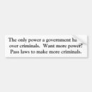 Search for criminals bumper stickers Libertarian