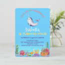 Search for cute narwhal invitations Whale