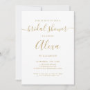 Search for elegant bridal shower invitations Gold