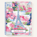 Search for paris france eiffel tower notebooks Watercolor