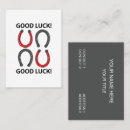 Search for horseshoe business cards Good luck