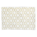Search for gold and white pillowcases Pattern