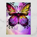 Search for butterfly postcards Pink