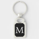 Search for letter rectangular key rings Typography