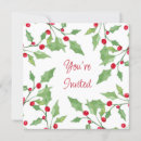 Search for berry christmas invitations Leaves