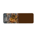 Search for cowboy hat return address labels Horseshoe