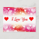 Search for red heart pattern postcards Romance