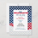 Search for fourth 4x5 invitations Red white and blue