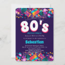 Search for 80s birthday invitations Eighties