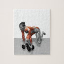 Search for muscles of the body puzzles Weight training