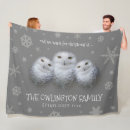 Search for christmas owl blankets Snowflakes