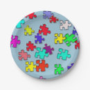 Search for puzzle pieces plates Multicolored